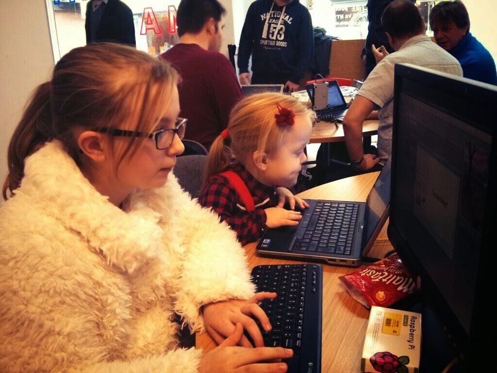 My daughters at MCR Raspberry Jam In 2013